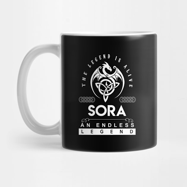 Sora Name T Shirt - The Legend Is Alive - Sora An Endless Legend Dragon Gift Item by riogarwinorganiza